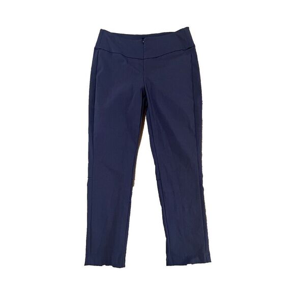 Porto San Francisco Womens 2 US 8 Adventure Crop Pants Gray Ankle Slit Stretch - Picture 1 of 7
